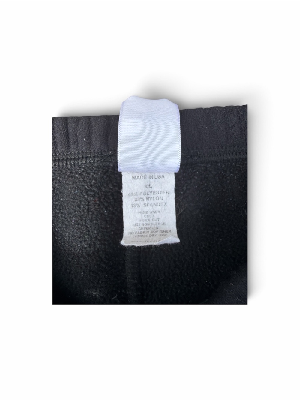 Girls Stretch Black Leggings with Elastic Waist - Fleece Lined - Picture 2 of 4